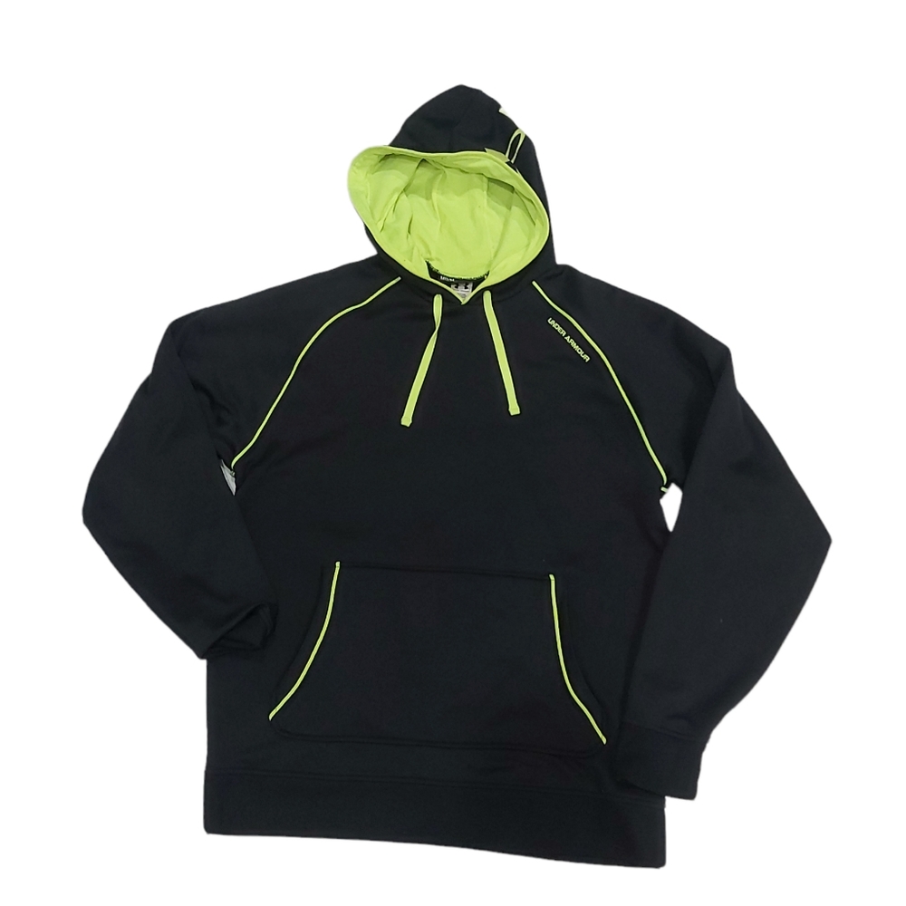 Black Under Armour Hoodie with Neon Accents